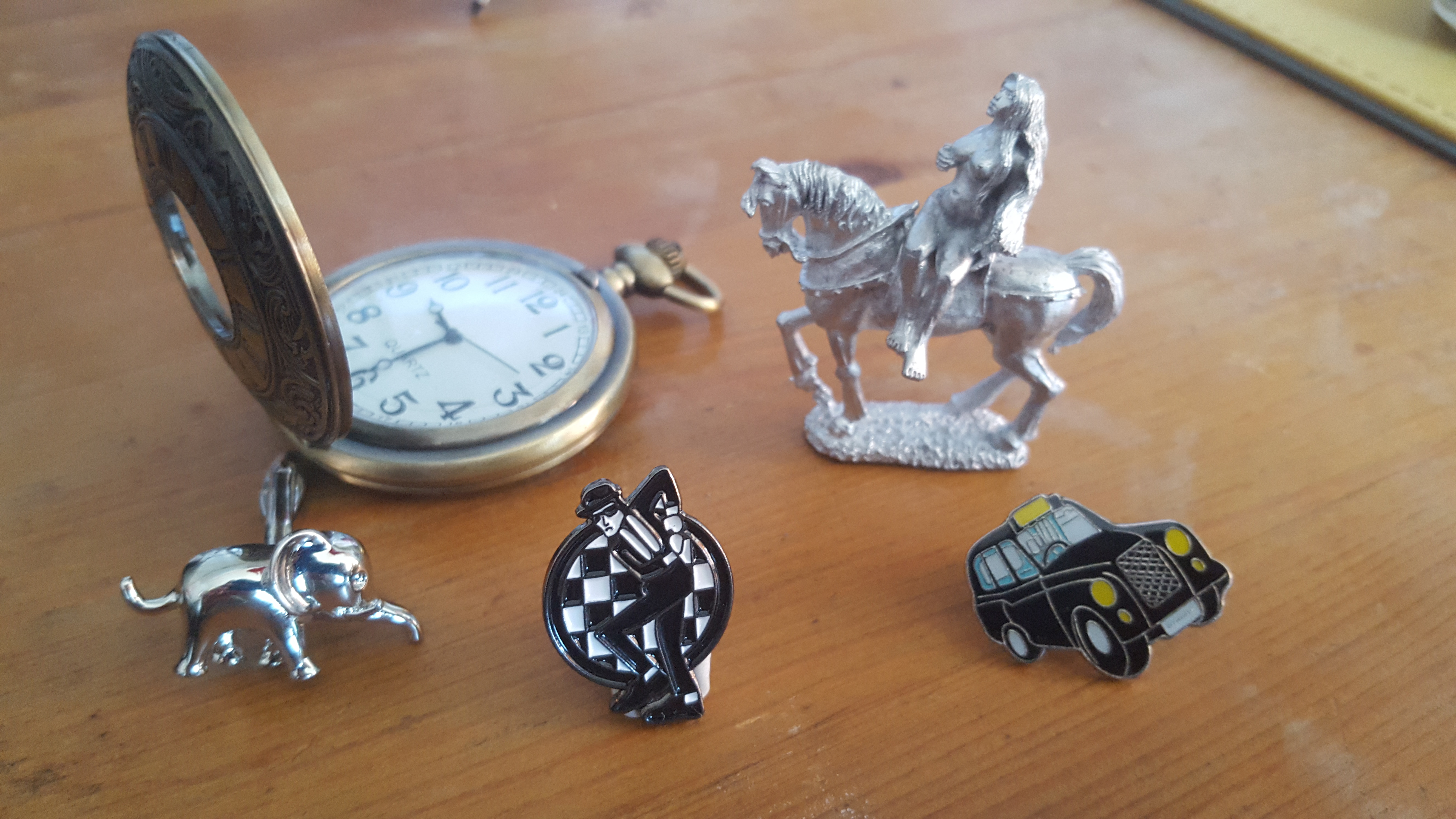Just some of the playing pieces there should be in Coventry Monopoly